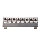 Linkwylan Keystone Frame Holder for DIN Rail Mounting Plate Electrical Distribution Box DIN-Rail Adapter 1/2/3/4/8-Ports
