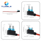 1PCS 12V Fuse Holder Add-a-circuit TAP Adapter Micro Standard Ford ATM APM Blade
