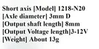 Micro Mini N20 Gear Motor DC 3V 6V 12V 4-381RPM High Torque Metal Electric Gear Reduction Motor Slow Speed Gear Motor Gearbox