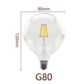 Retro Edison Filament LED Light Bulb E27 AC 220V 240V G80 G95 G125 Globe Light Glass Bulb 2W 4W 6W 8W Lampara LED Lamp
