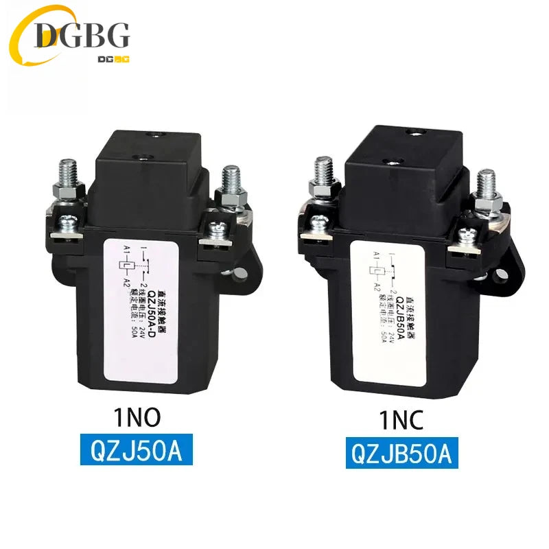 DC Contactor 12V 24V 36V 48V 60V 72V 120V Power Relay 50A 100A 200A Forklift Normally Open Noramlly Closed QZJ