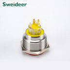 25MM30MM Metal Push Button Switches Power Symbol Waterproof LED Indicator Momentary Latching Start Stop Power On Off Switch