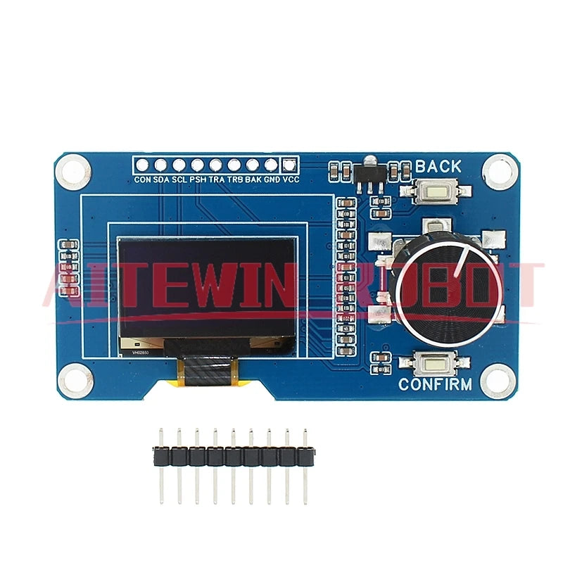 0.96 inch 1.3 inch OLED display screen combined with EC11 rotary encoder module 3.3-5V IIC interface