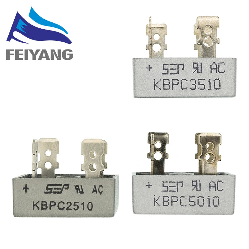 1PCS KBPC5010 50A 1000V/KBPC2510 25A 1000V/KBPC3510 35A 1000V Diode Bridge Rectifier KBPC5010/KBPC2510/KBPC3510