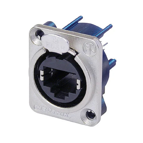 NE8FDV NE8FDV-TOP EtherCon Vertical PCB RJ45 Chassis Panel Mount Jack D Shape Swiss Neutrik original RJ45 receptacle D-shape