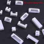 100PCS/50Pcs JST PH2.0mm Male Wire Connector Housing 2mm Pitch 2-10Pin Male Plug with Plastic Shell Pin Header for Electronics