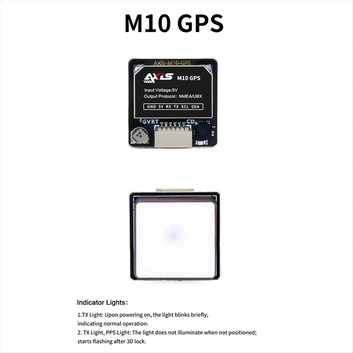 SWXF For M10 GPS Module UBLOX Protocol Beidou Compass Navigation Module for FPV Drone RC Freestyle Quadcopter