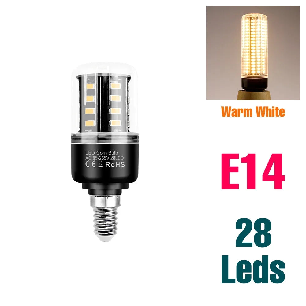 30W LED Indoor Corn Bulb E27/E26 Ceiling Lamp Bulbs E14 Spotlight B22 Living Room Bedroom Kitchen Washroom 220V Home Lighting