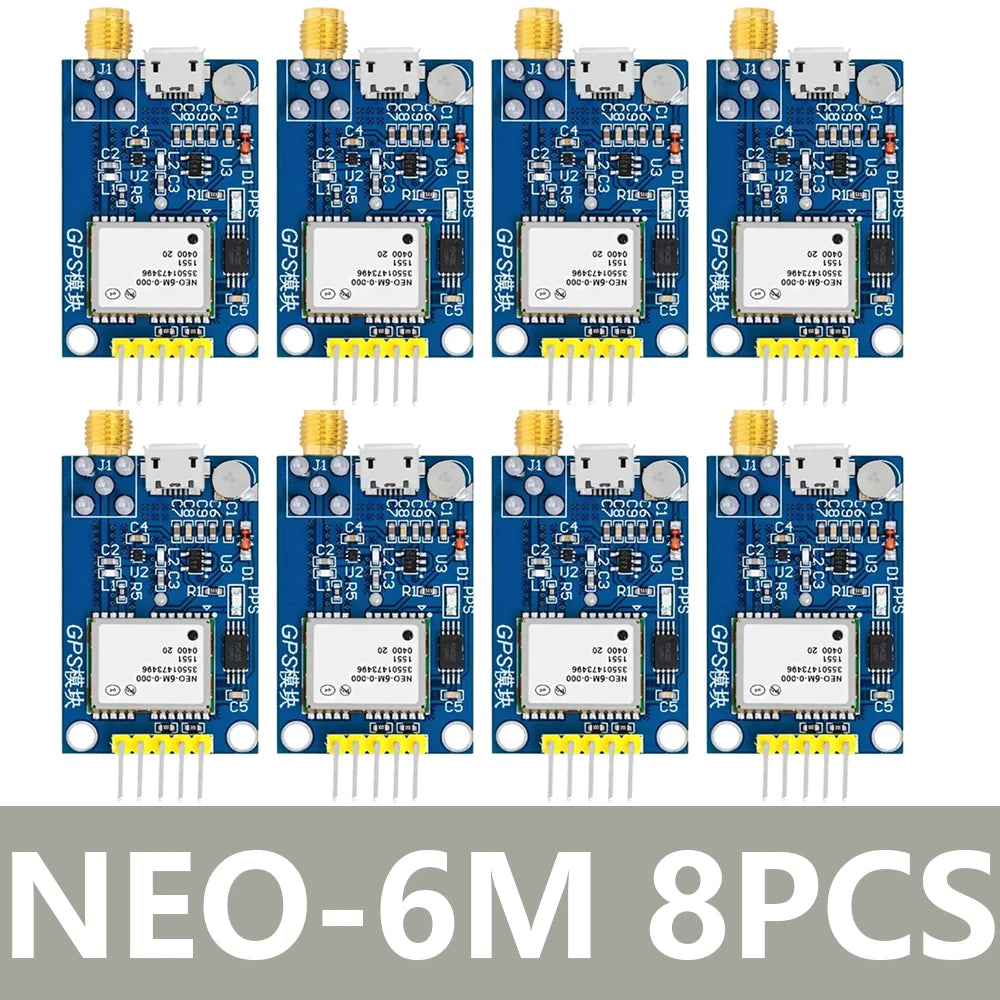 1PCS~8PCS GPS NEO-6M NEO-7M NEO-8M NEO-9m Satellite Positioning Module Development Board for Arduino STM32 C51 Microcontroller