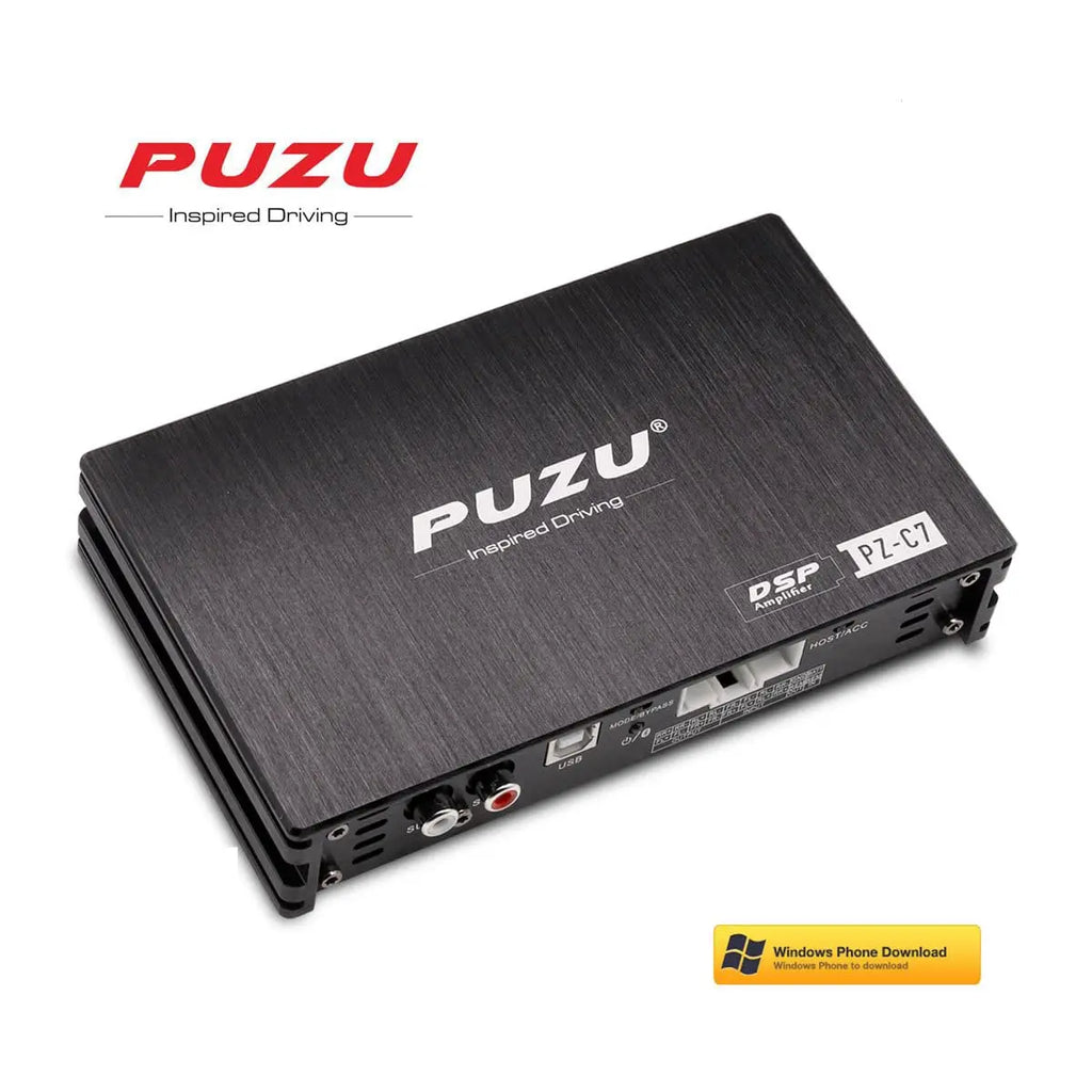 PUZU PZ-C7 Wiring Harness 4X150W Car DSP Amplifier Car Radio Sound Upgrade Digital Audio Signal Processor For Toyota(Non-JBL）