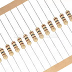 50PCS Carbon Film Resistors 1/2W 5% 100R 220R 1K 1.5K 2.2K 4.7K 10K 22K 47K 100K 100 220 1K5 2K2 4K7 Ohm New Resistance 1R~1M