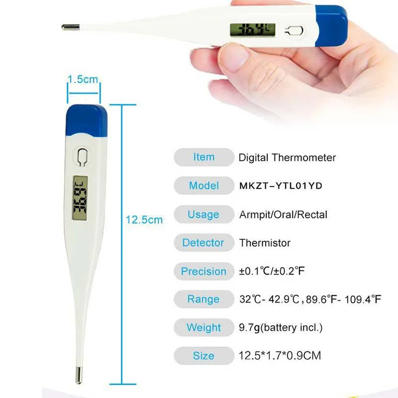 Medical Household Thermometer Baby Pet Medical Pet Thermometer Digital Thermometer Fever Thermometer Pet Thermometer