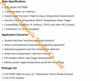 1PCS MCP9808 High Precision I2C Digital Temperature Sensor Breakout Board High Accuracy Temperature Detection Module