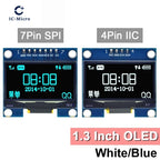 1.3 inch OLED module SPI/IIC I2C Communicate white/blue color 128X64 1.3 inch OLED LCD LED Display Module 1.3" OLED Module 1-10
