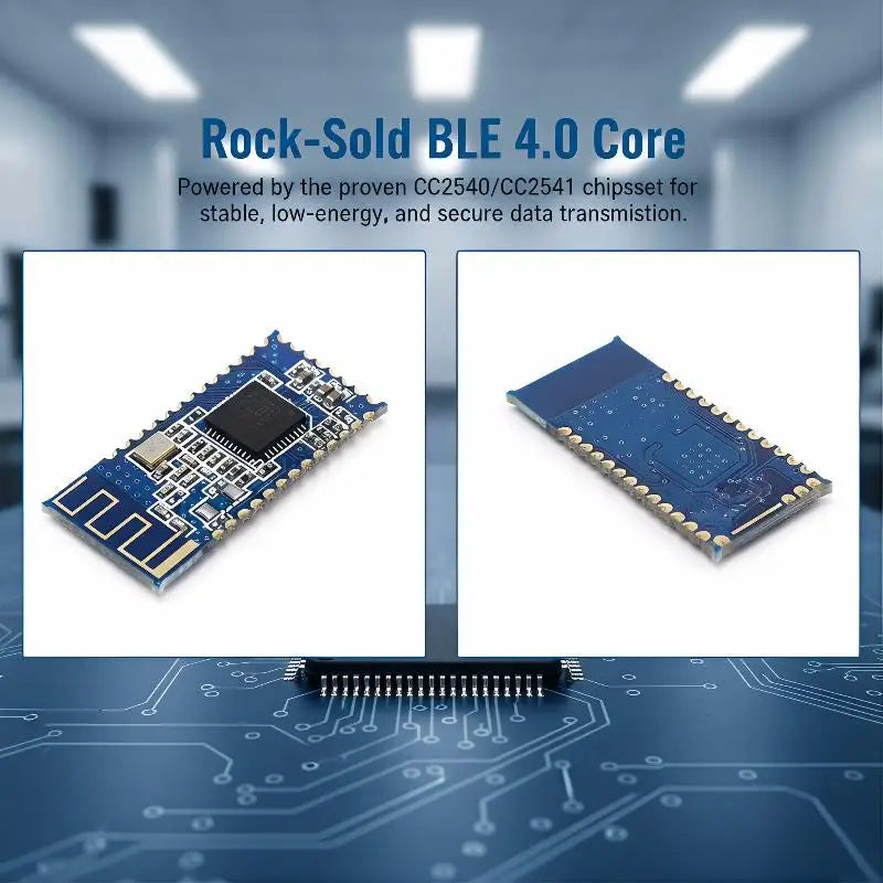1Pcs BLE 4.0 Bluetooth Module CC2540 UART Serial Port Transceiver High-Speed Data Transfer for Education DIY Project Development