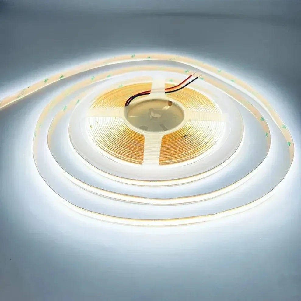 DC 12V/24V 8MM COB LED Strip Free Cut Cuttable 400LEDs/M 528LEDs/M High Density Flexible Tape Home Decoration Lighting 0.5M-10M