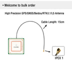 28dbi Dual Band High Accuracy RTK Active GPS GNSS B1 L1 L5 G1 Navigation Antenna for Car GPS Navigation Module Truck GPS Tracker