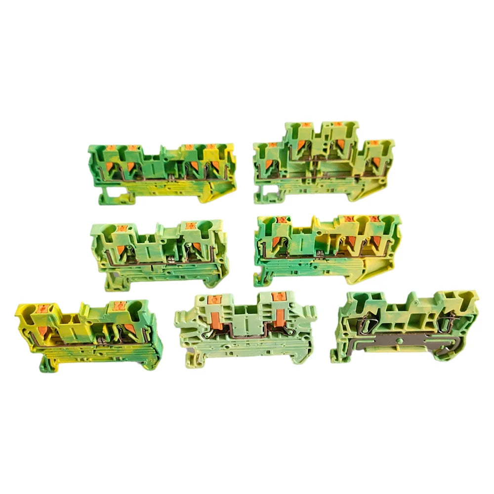 PT2.5/PTTB2.5/PT2.5-TW/PT2.5-QU/PTV2.5-PE Ground Modular DIN Rail Terminal Block Side-Entry Push-in Earth Plug Wire Connector