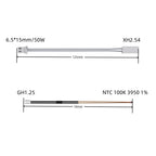 Ceramics Heater Thermistor for Bambu lab BambuLab X1 X1C P1 P1P P1S Combo 24v 48w Heating block 3D Printer Parts