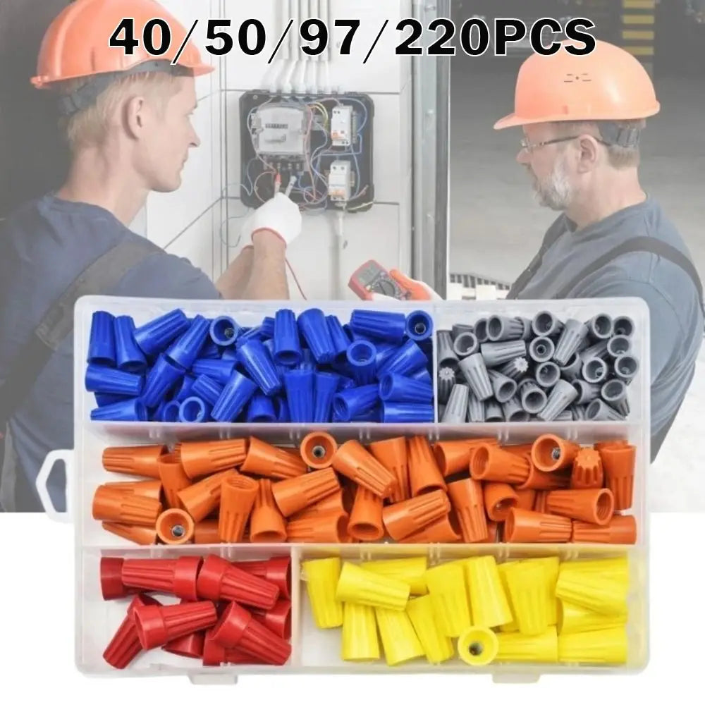 Quick Wire Connector Nut Insulated Wire Connectors Nuts Colorful Boxed Twist Caps Nuts Electrical Insulated Crimp Electrical