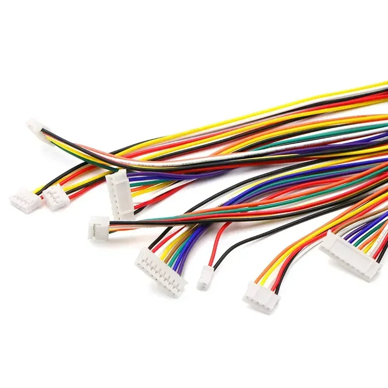 10pcs ZH 1.5mm 2/3/4/5/6/7/8/9/10/11/12Pin 60/200/500mm Terminal Crimp 28AWG Connector Electronic Wire to Board Cable