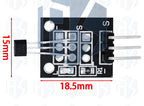 1PCS~20PCS EGBO KY-003 A3144 Standard Hall Magnetic Sensor Module Works  Boards