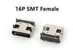 10Pcs USB 3.1 Type C 6/16/24 Pin Connector Male Female Charging Port PCB Mount Solder Socket