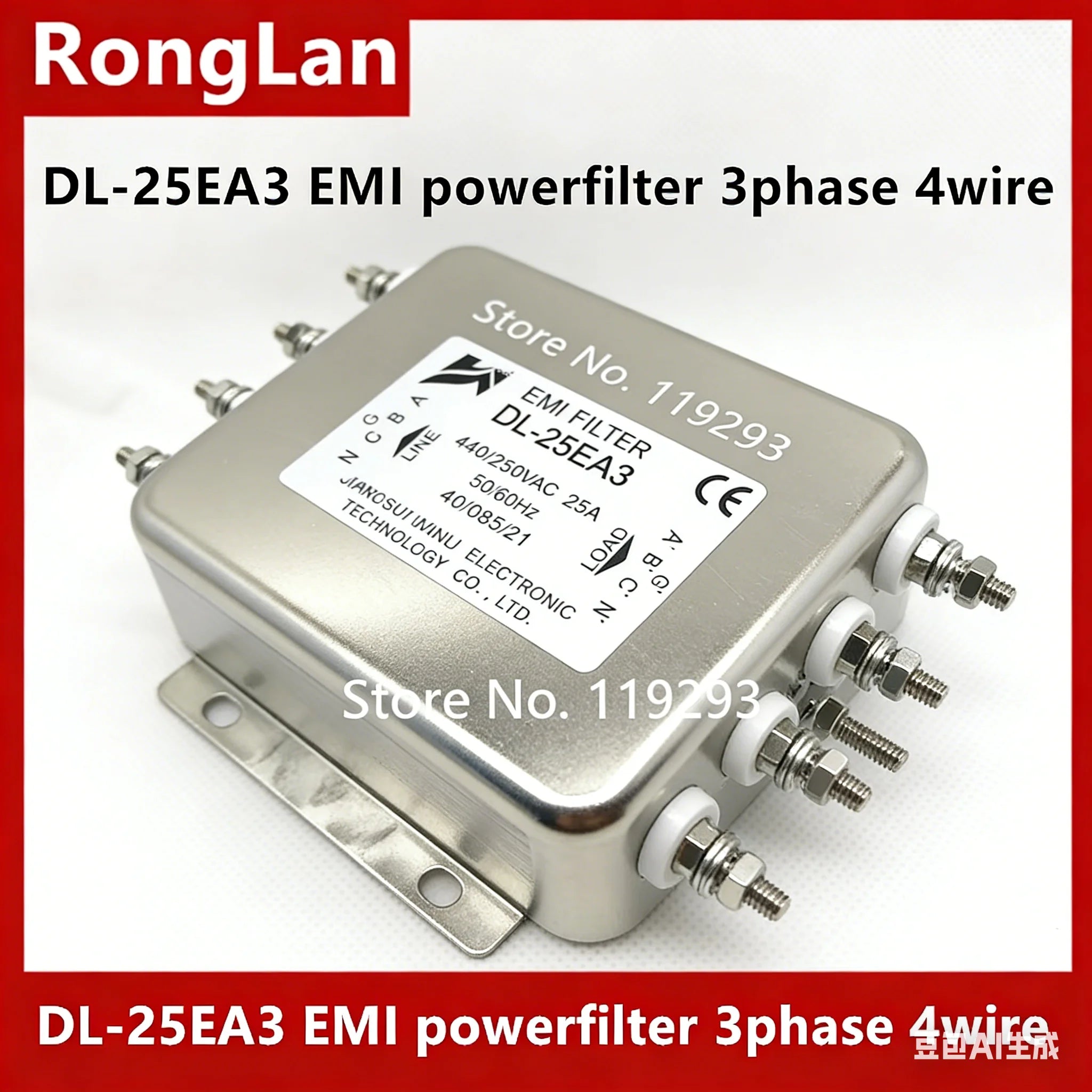 [ZOB] 100% NEW and original Jianli DL-25EA3 EMI Industrial grade power filter for three-phase four wire