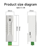 Ethernet Serial Sever RS485 to RJ45 Rail Industrial Standard AC/DC/POE Data Transmission Transceiver CDEBYTE NA111 Series
