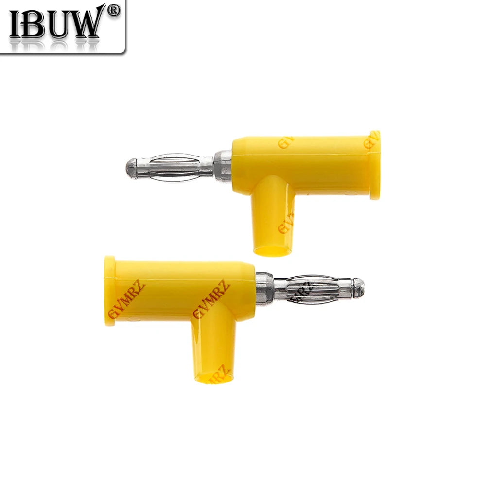 5PCS 4MM Blue Yellow Banana Plug Stackable Screw Type Without Welding Audio Multimeter Pen Plug Connector Pure Copper Red Green