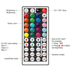 5V LED Strip Lights RGB 5050 3AA Battery Powered Flexible LED Light Strip with Remote Control for TV Backlight Bars Cabinets