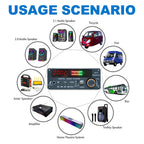 KEBIDU 200W Amplifier Bluetooth 5.3 MP3 Decoder Board Hands-free Car Wireless MP3 Player Mic USB TF FM Radio TWS Music Player