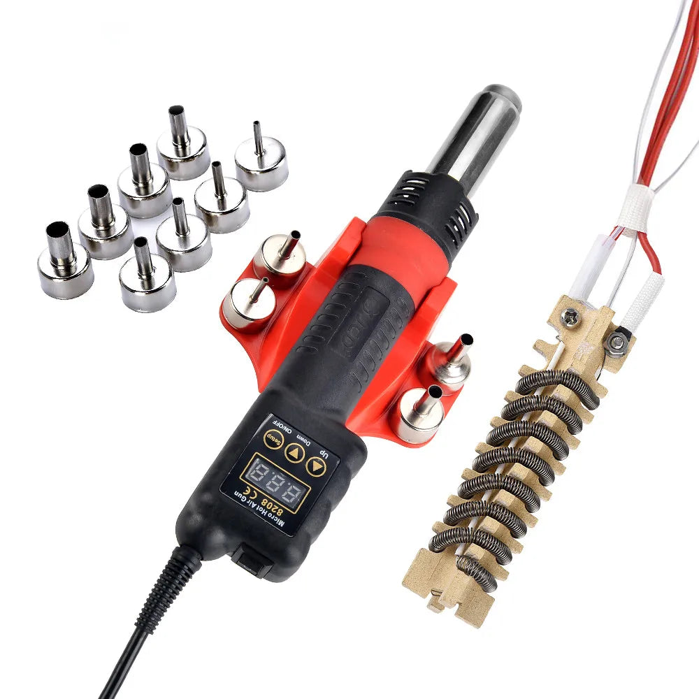 JCD 8208 Micro Hot Air Gun 750W Welding Rework Station LCD Digital Display Soldering Heat Gun Hair Dryer BGA IC Solder Tools