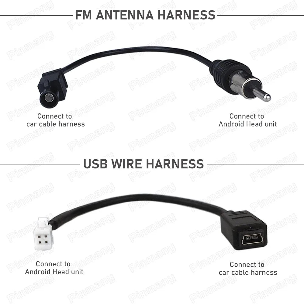 Pinmany Car Radio Cable OPC7 16-pin Power Wire Harness Adapter with CAN Bus Decoder for Opel Adam Insignia Astra K Corsa E