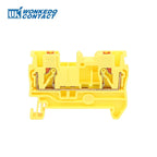 10Pcs PT 2.5 Push-in Terminal 2.5mm² Cable Electrical Connector DIN Rail Terminal Block Feed-Through Strip Plug PT2.5 PT-2.5
