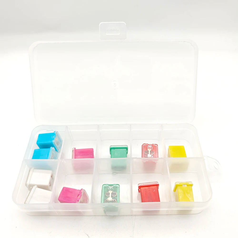 6Pcs Jcase Fuse Kit Mini Jcase Fuse Assortment Tall Profile Plug-in Type Fuse for Trucks Cars(20A, 25A, 30A, 40A, 50A,60A)
