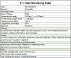 2:1 Shrink Rate Black Diameter 0.6mm ~ 210mm Heat Shrink Tube DIY Wires Cable Repair Wrap Sleeving Waterproof Polyolefin Tubing