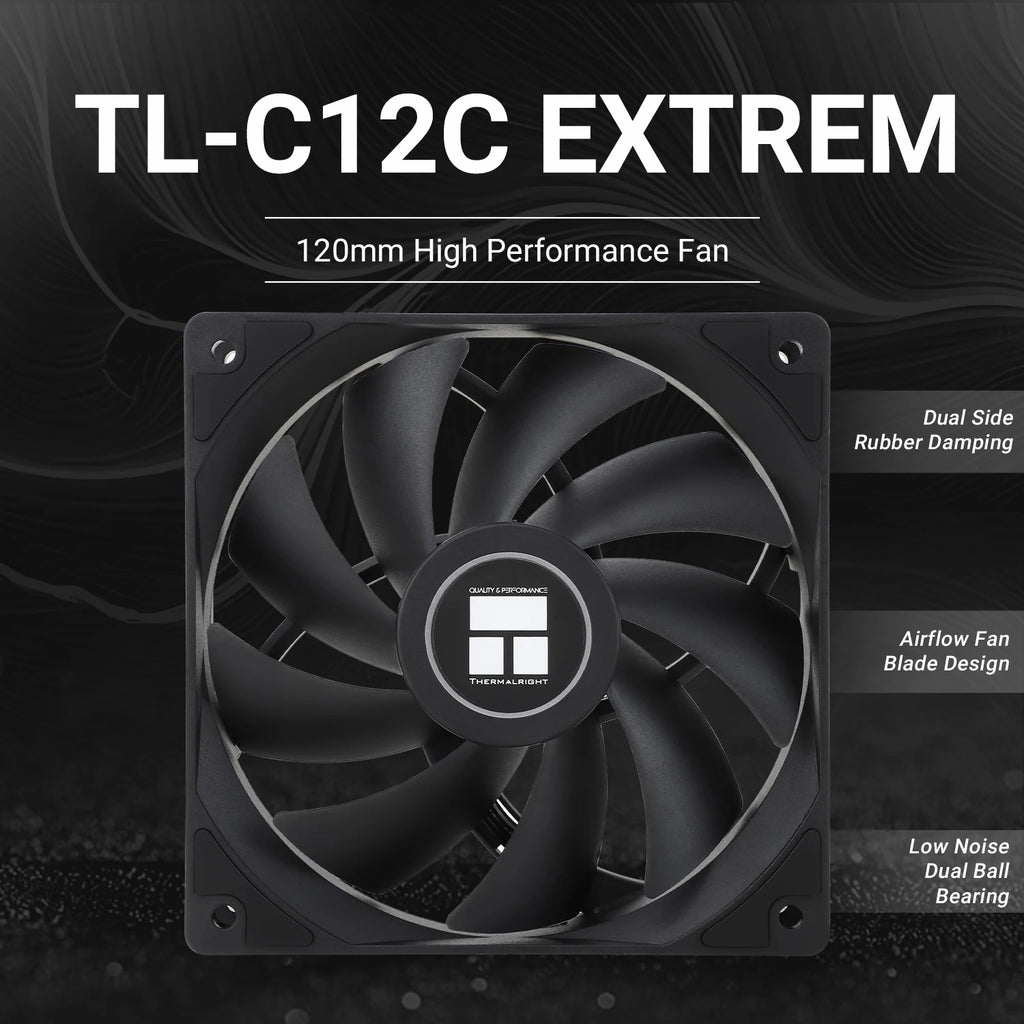 Thermalright 120mm Case Fan TL-C12C EXTREM/C12CW-S/C12C-S/C12CW/C12C CPU Cooling Fan ARGB 120mm High Performance Fan