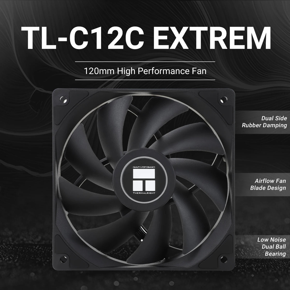 Thermalright 120mm Case Fan TL-C12C EXTREM/C12CW-S/C12C-S/C12CW/C12C CPU Cooling Fan ARGB 120mm High Performance Fan