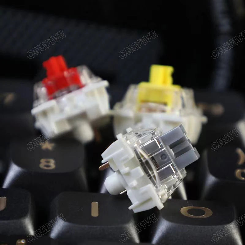 GATERON G Pro V3 3.0 Pro Switch 3pin for Mechanical Keyboard Pre Lubed RGB Linear Tactile White Yellow Red Silver Brown MX Axis