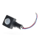 A62T-AC85-265V IP65 Motion Sensor Adjustable PIR Switch Ultrathin LED Light PIR Outdoor Motion Sensor Detector,10Mm Black