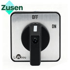 Zusen LW26-20 On/Off 440V Ui 660V 20A Rotary Cam Switch 2 Position 2 Poles 4 Terminals