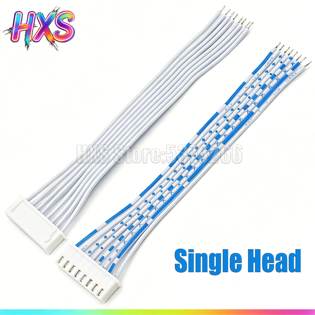 1PCS 1M 2P/3/4/5/6/8/10/12-20Pin Pitch Single/Double Head Wire Cable Connector  JST XH2.54 XH 2.54mm White Blue Male Female Plug