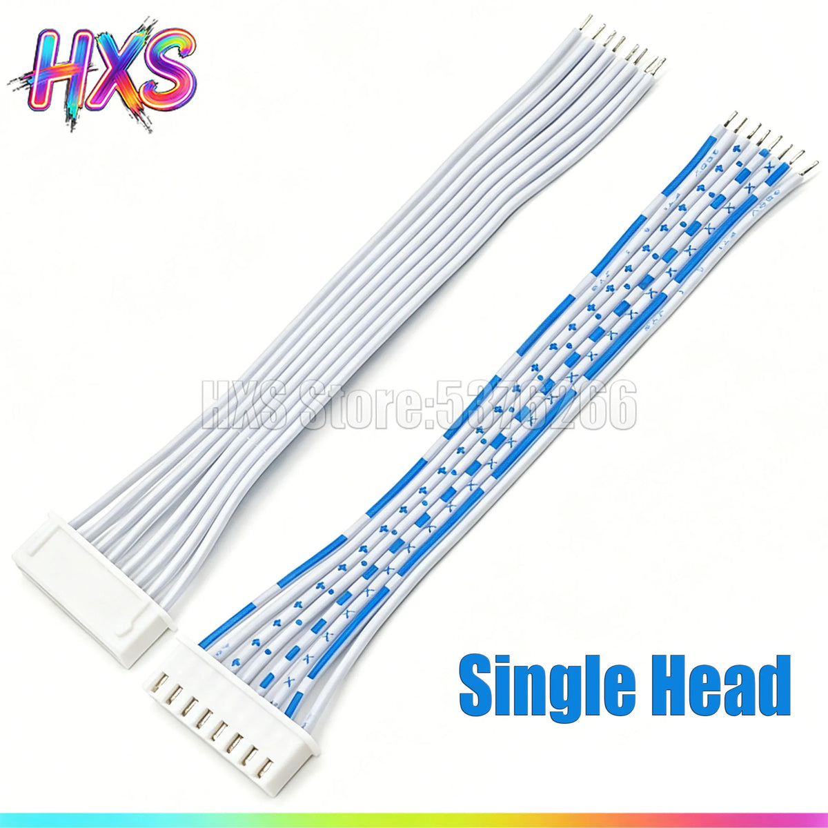1PCS 1M 2P/3/4/5/6/8/10/12-20Pin Pitch Single/Double Head Wire Cable Connector  JST XH2.54 XH 2.54mm White Blue Male Female Plug