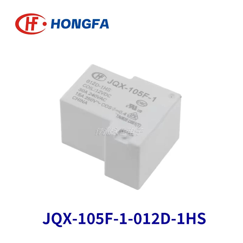 1Pcs New Original HF/ JQX 105F -1 -005D 012D 024D -1HS 30A 240VAV 4PIN DC5V 12V 24V Relays HF105F-1-005D-1HS JQX-105F-1-220A-1HS