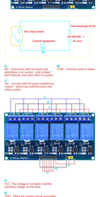 5v 12v 1 2 4 6 8 way relay module for arduino 1 2 4 6 8 channel relay module with optocoupler Relay Output In stock
