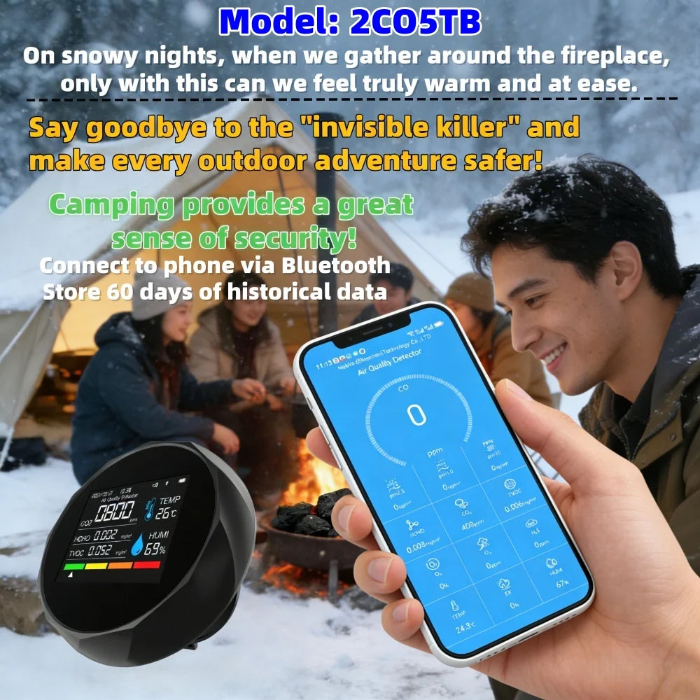 2C06, CO2 (NDIR) infrared high-precision sensor air quality detector, temperature and humidity detector