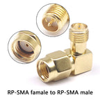 1/5/10/100PCS All Brass 1PC SMA To SMA Male Female Gold Plated RP SMA Male RP-SMA Female Connector RF Adapter Straight Bent L/T