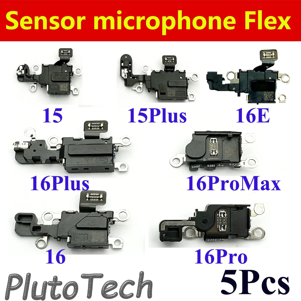 Barometric Pressure Sensor Dock Port Signal Antenna Flex Cable For iPhone 15 15Plus 16 16Pro 16ProMax 16E 17 Microphone Parts