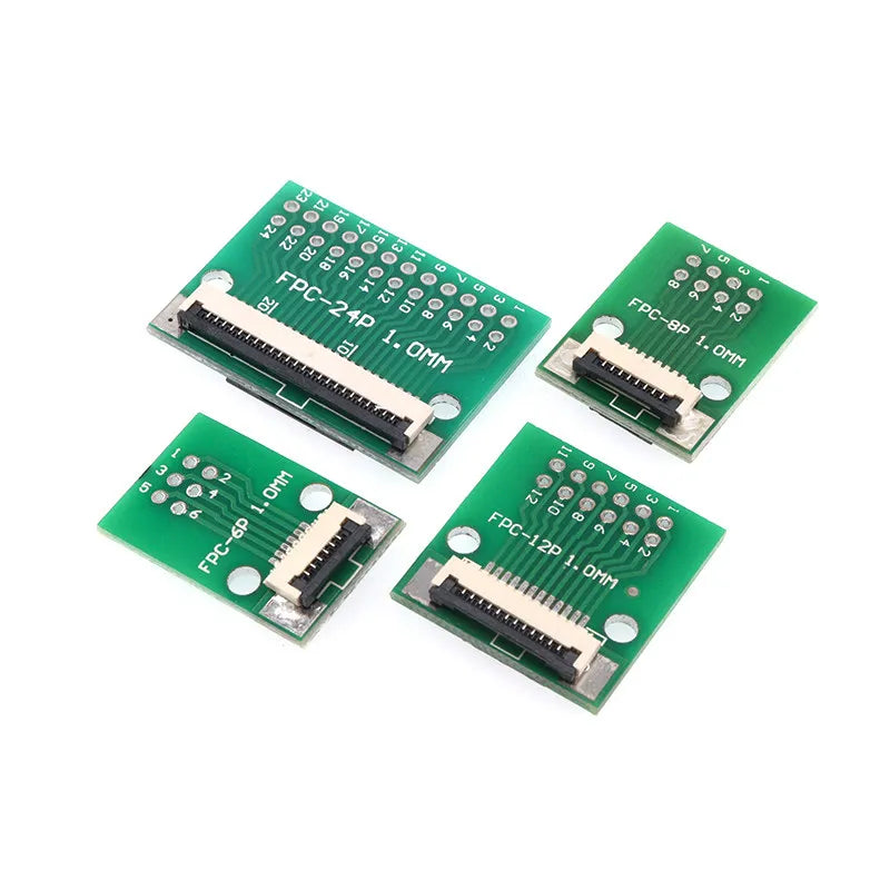 FPC/FFC Flat Cable Transfer Plate Is Directly Inserted DIY 0.5 MM 1MM To 2.54mm Spacing Connector 6/8/10/12/20/24/30Pin